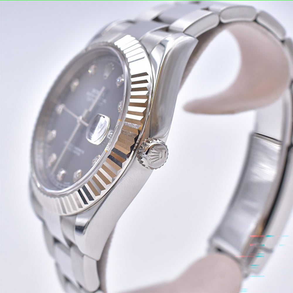 Rolex Datejust II Grey Diamond Dial 116334G (2016)