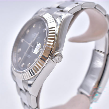 Rolex Datejust II Grey Diamond Dial 116334G (2016)