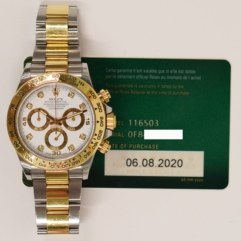 Rolex Daytona White Diamond Dial 116503G (2020)