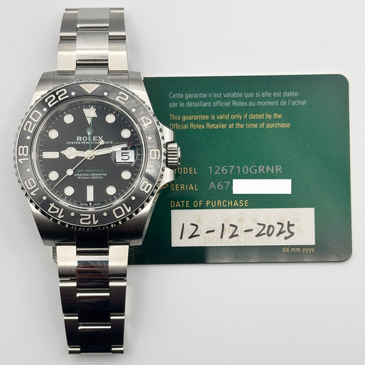 Rolex GMT-Master II Bruce Wayne Dial 126710GRNR (2025)
