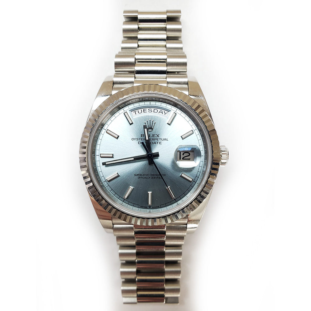 Rolex Day-Date 40mm Ice Blue Dial 228236