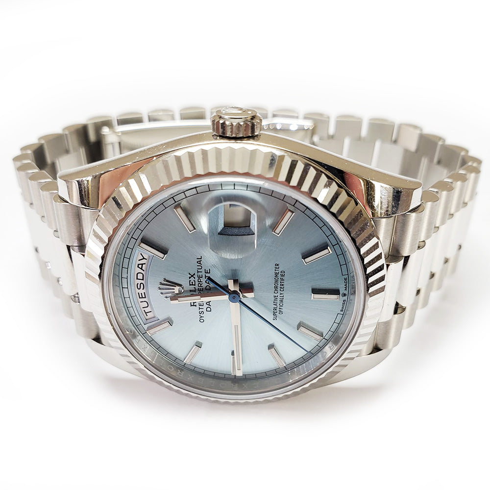 Rolex Day-Date 40mm Ice Blue Dial 228236