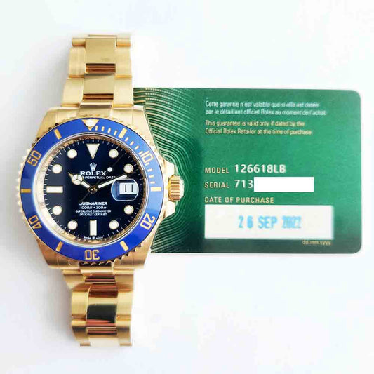 Rolex Submariner Date 41mm Blue Dial 126618LB