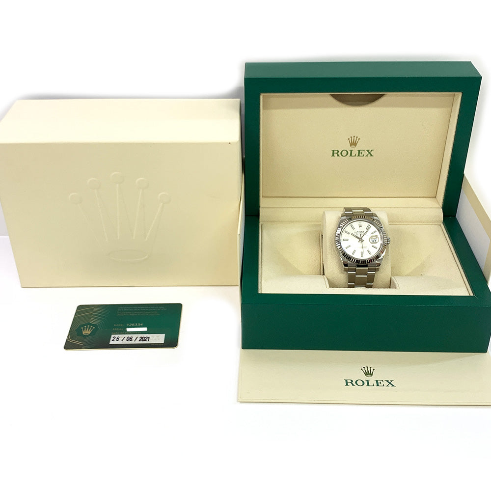 Rolex Datejust 41mm Silver Dial Oyser 126334