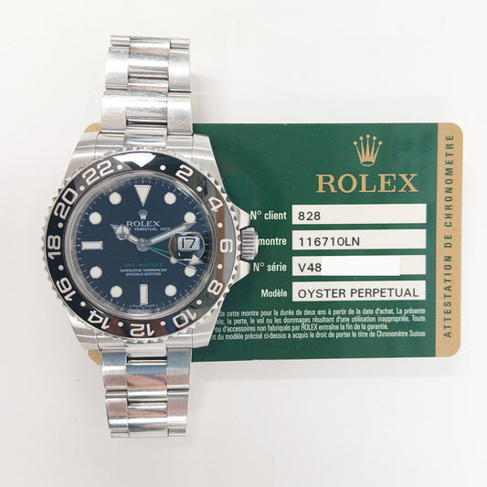 Rolex GMT-Master II Black Dial 116710LN (2009)