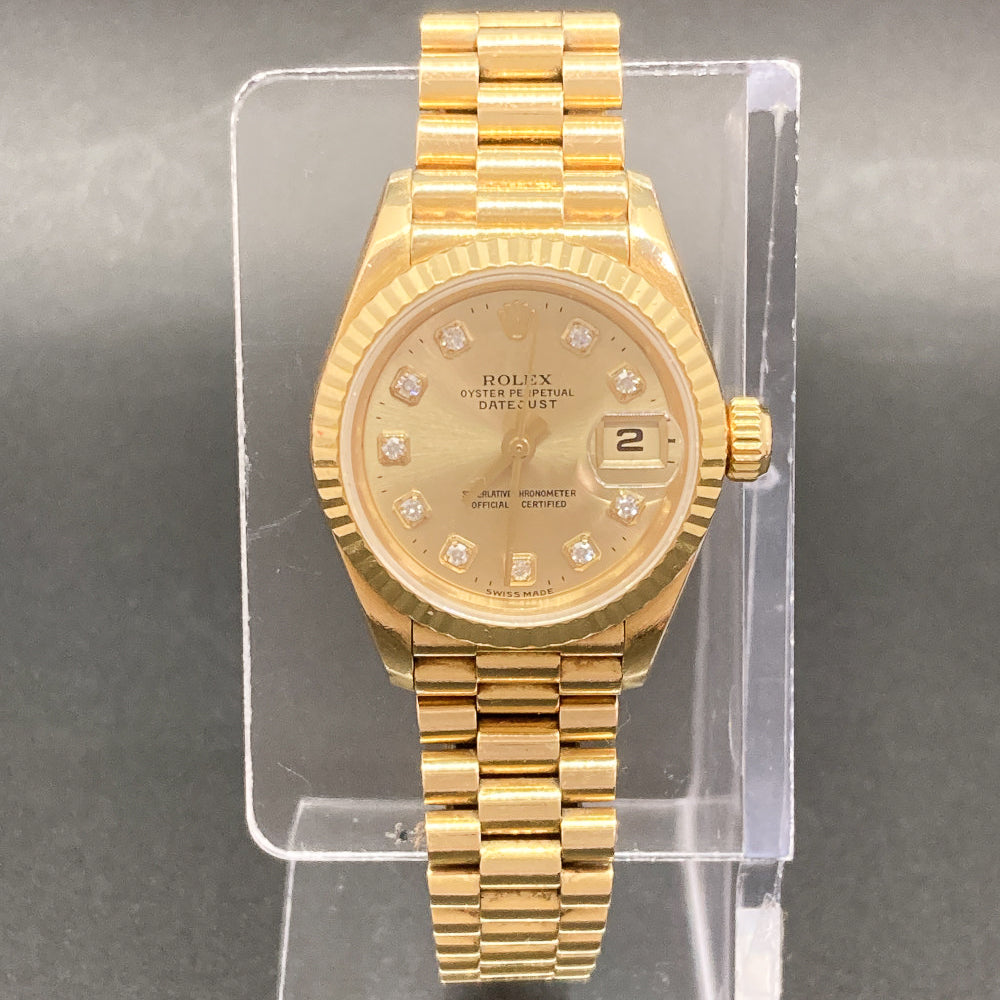 Rolex Datejust 26mm Champagne Diamond Dial 69178