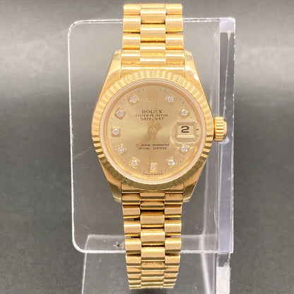 Rolex Datejust 26mm Champagne Diamond Dial 69178