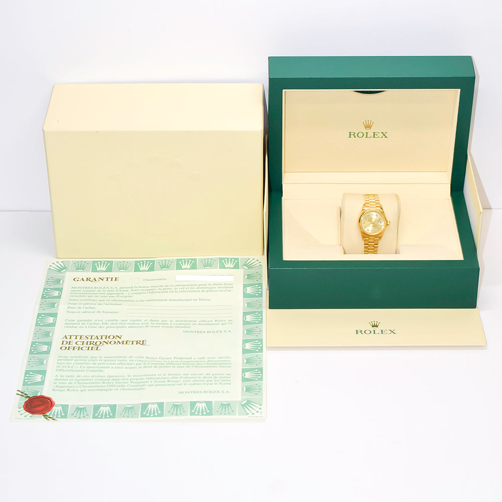 Rolex Datejust 26mm Champagne Diamond Dial 69178