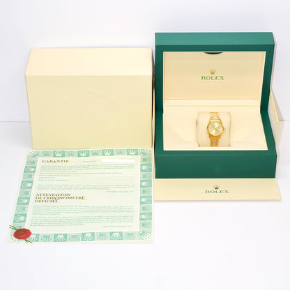 Rolex Datejust 26mm Champagne Diamond Dial 69178