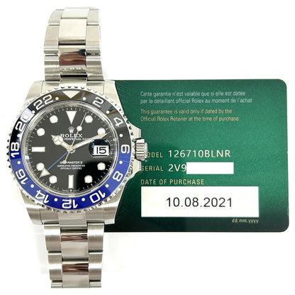 Rolex GMT-Master II "The Batman" Stainless Steel Oyster 126710BLNR