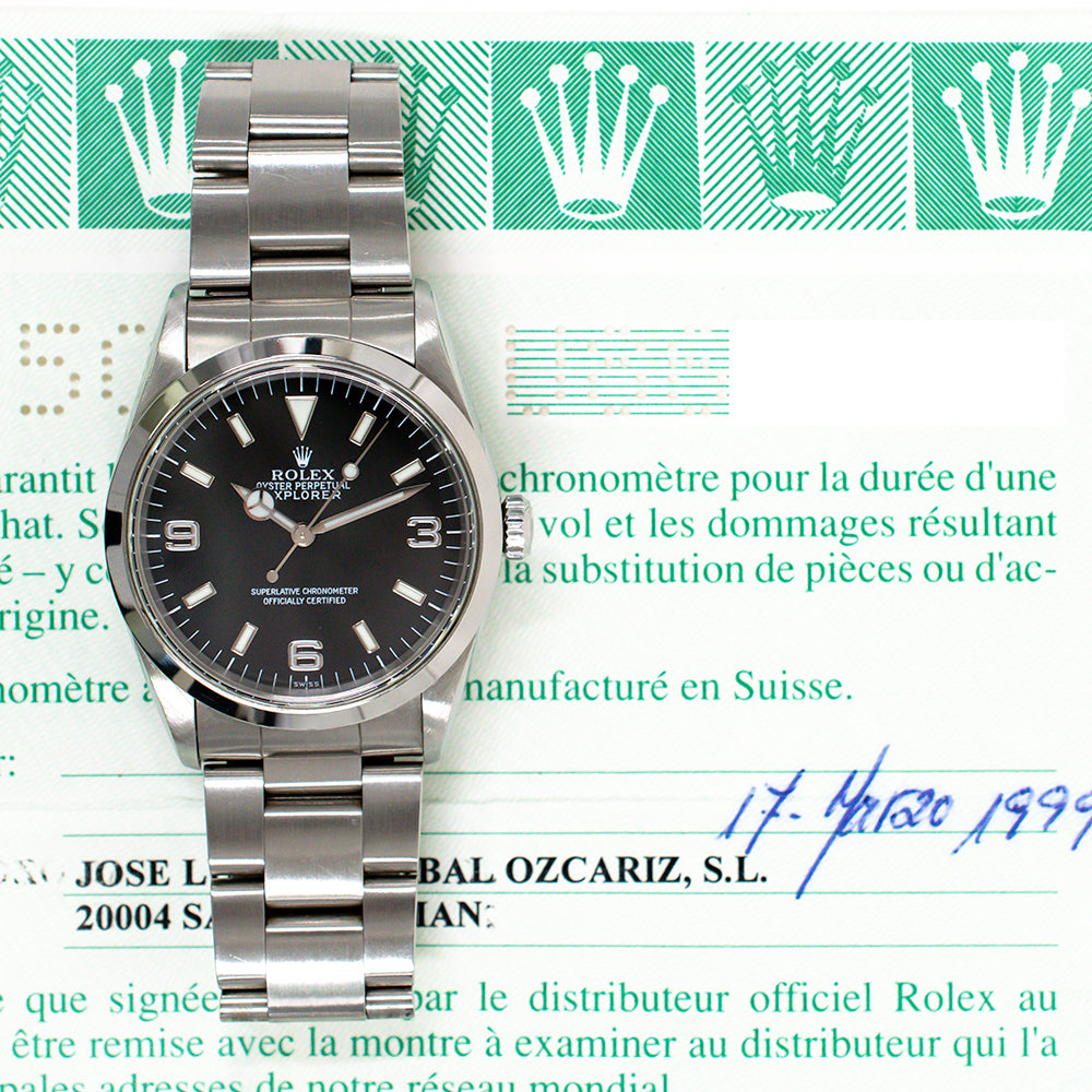 Rolex Explorer 36mm Black Dial 14270 (1999)