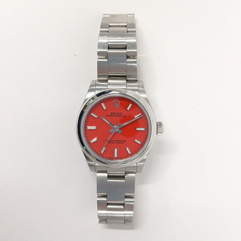 Rolex Oyster Perpetual 31mm Coral Red Dial 277200 (2021)