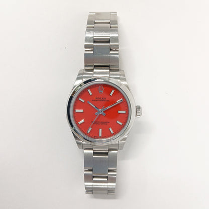 Rolex Oyster Perpetual 31mm Coral Red Dial 277200 (2021)
