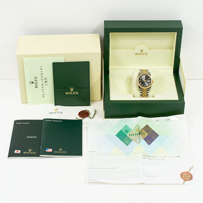 Rolex  Datejust 36mm Black Sunbeam Roman Dial 116233 (2007)