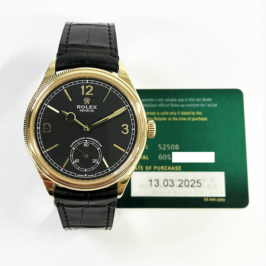 Rolex Celinii 1908 39mm Black Dial 52508 (2025)