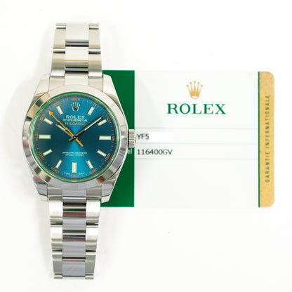 Rolex Milgauss Blue Dial 116400GV (2015)