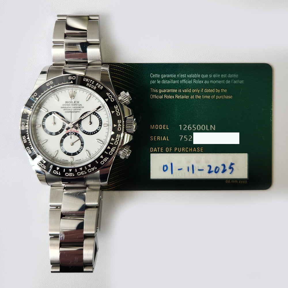 Rolex Daytona White Dial 126500LN (2025)