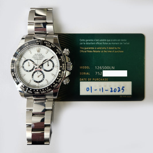 Rolex Daytona White Dial 126500LN (2025)