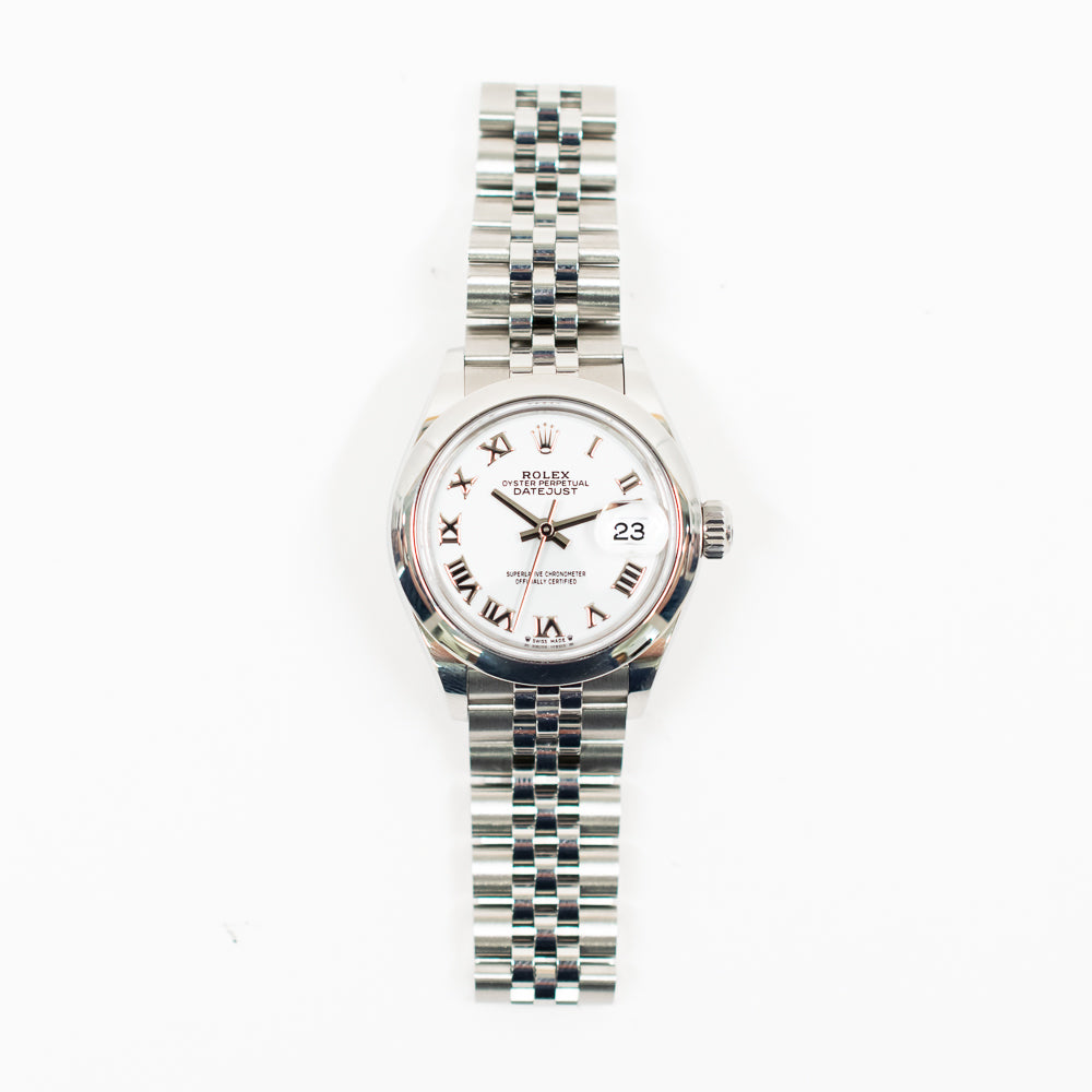 Rolex Datejust 28mm White Roman Dial 279160 (2023)