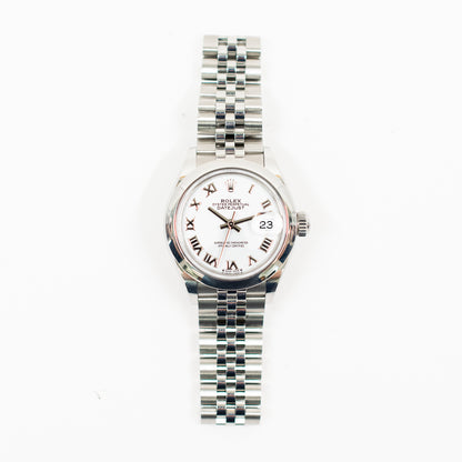 Rolex Datejust 28mm White Roman Dial 279160 (2023)