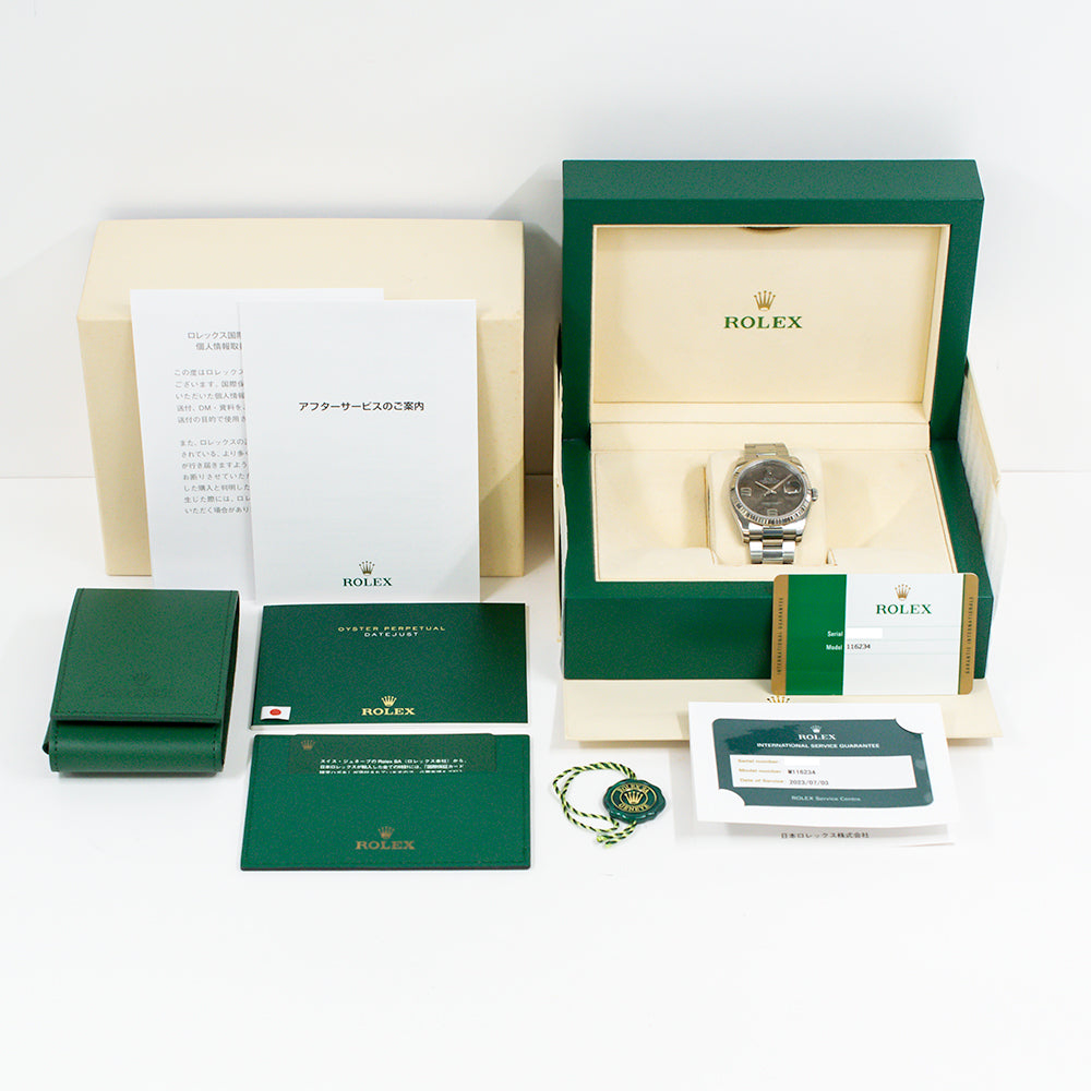 Rolex Datejust 36mm Brown Flower Dial 116234 (2017)