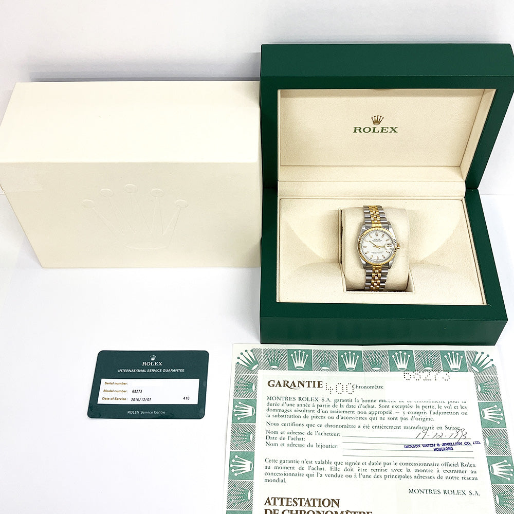 Rolex Datejust 31mm Ivory Dial 68273