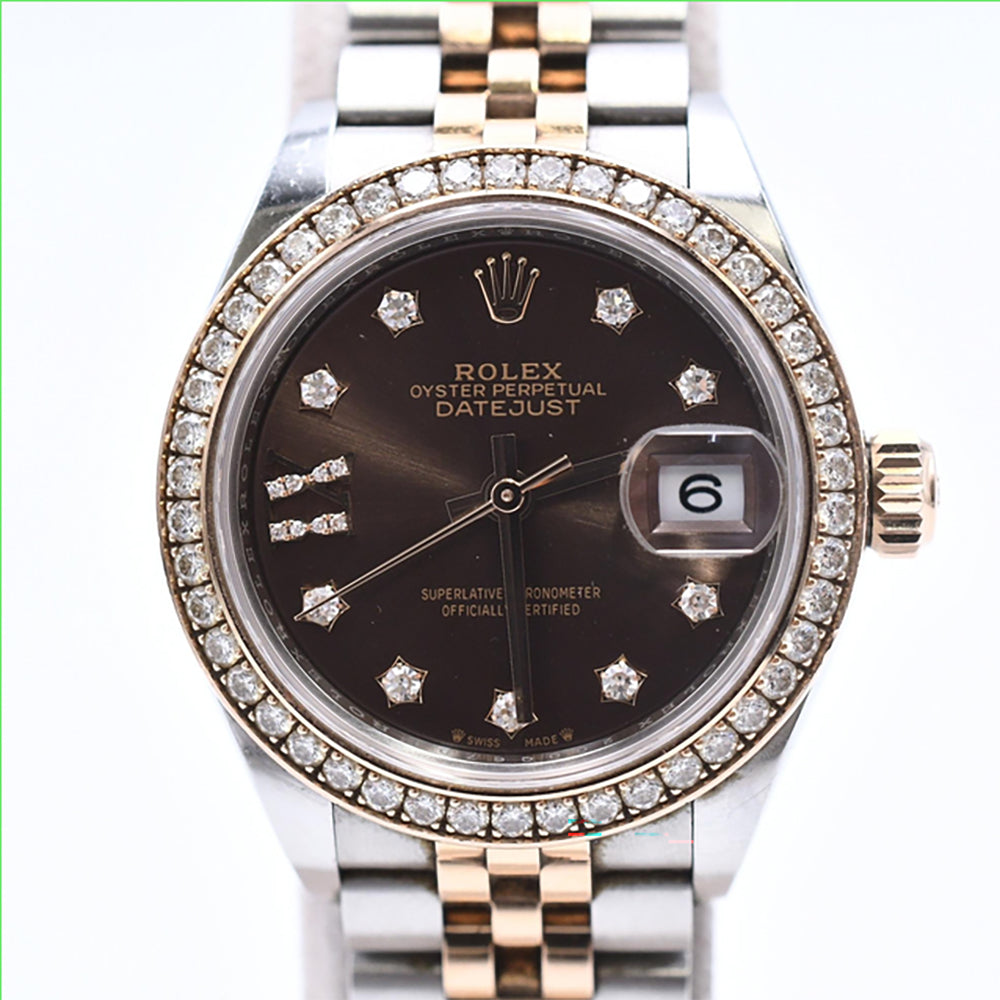 Rolex Datejust 28mm Chocolate Diamond Dial 279381RBR (2021)