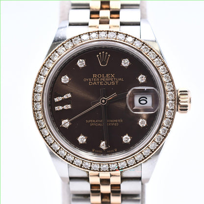 Rolex Datejust 28mm Chocolate Diamond Dial 279381RBR (2021)