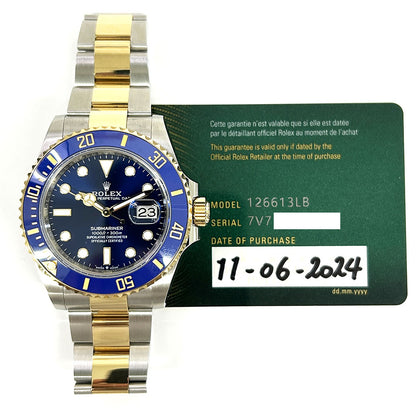 Rolex Submariner Date 41mm Blue Dial 126613LB