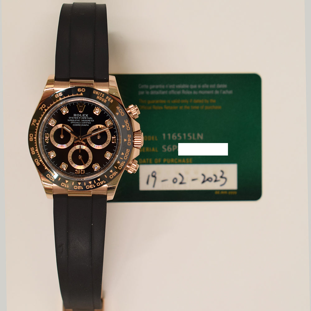 Rolex Daytona Black Diamond Dial 116515LN (2023)
