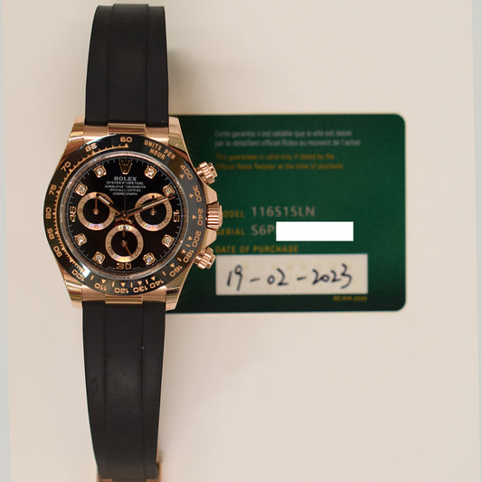 Rolex Daytona Black Diamond Dial 116515LN (2023)