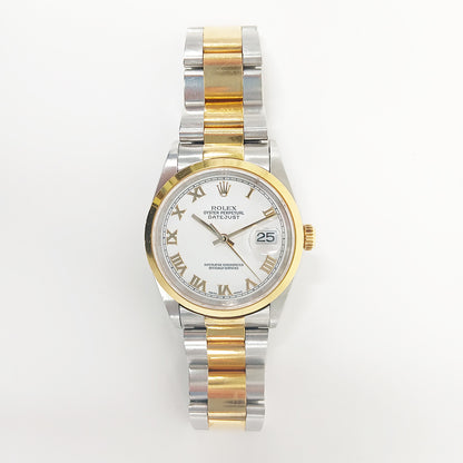 Rolex Datejust 36mm White Roman Dial 16203 (2003)