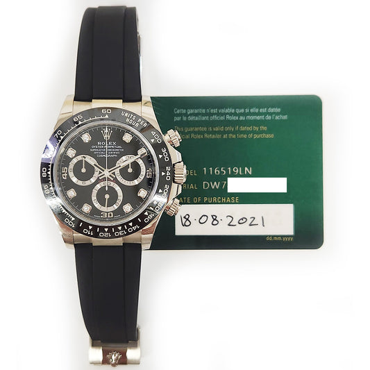 Rolex Daytona Black Diamond Dial 116519LNG