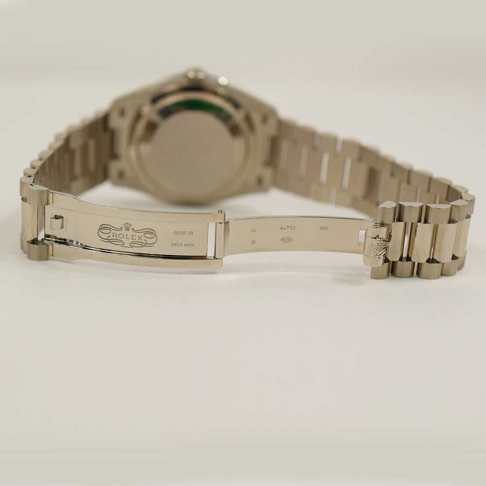 Rolex Day-Date 36mm White Roman Dial 128349RBR (2025)