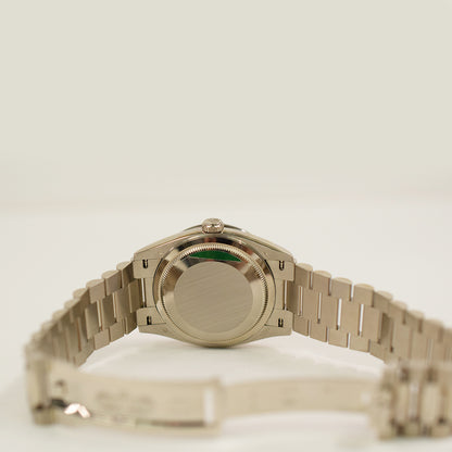 Rolex Day-Date 36mm White Roman Dial 128349RBR (2025)