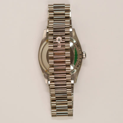 Rolex Day-Date 36mm White Roman Dial 128349RBR (2025)