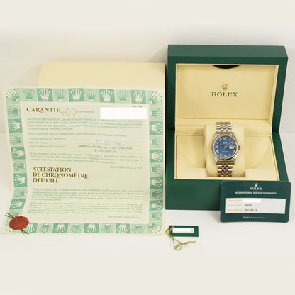 Rolex Datejust 36mm Blue Roman Dial 16234 (1996)