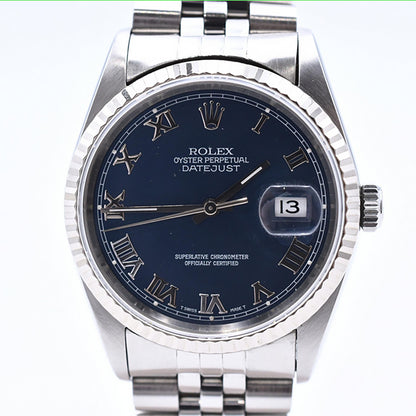 Rolex Datejust 36mm Blue Roman Dial 16234 (1996)