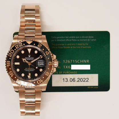 Rolex GMT-Master II Root Beer Dial 126715CHNR (2022)
