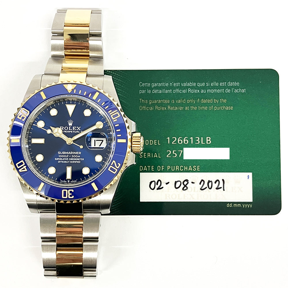 Rolex Submariner Date 41mm Blue Dial 126613LB