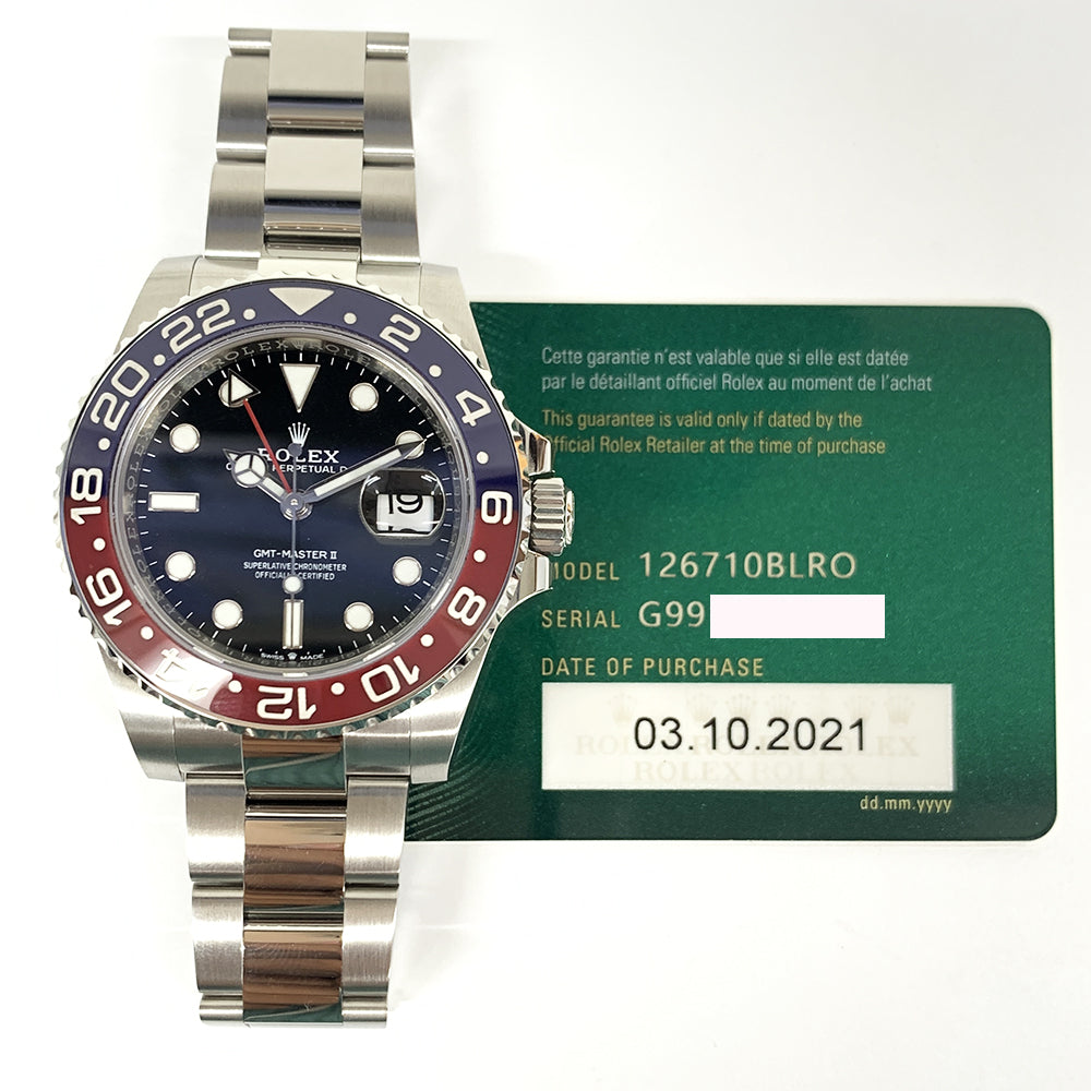 Rolex GMT-Master II  Pepsi Dial 126710BLRO