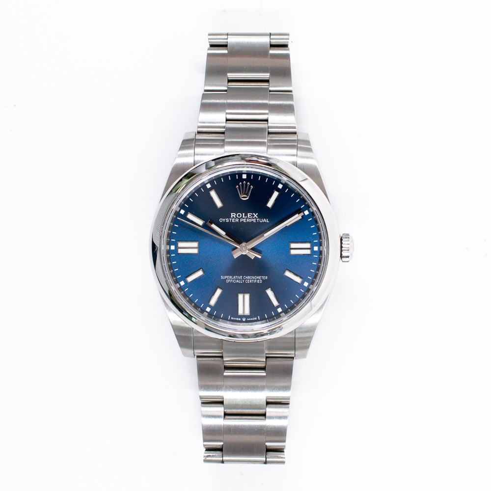 Rolex Oyster Perpetual 41mm Blue Dial 124300 (2024)