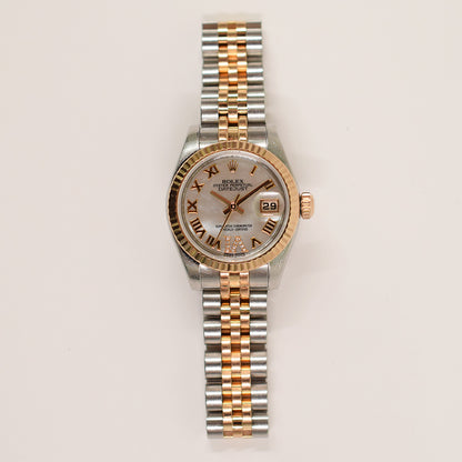 Rolex Datejust 26mm White Mop VI Diamond Dial 179171NR (2013)