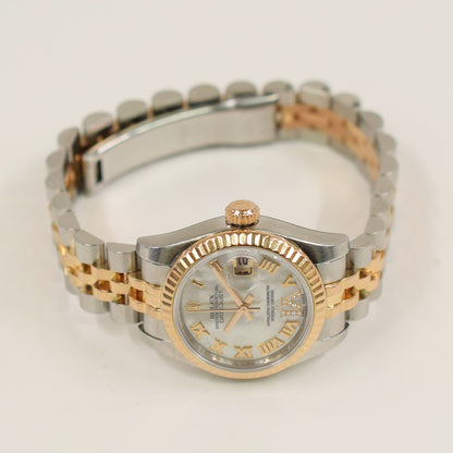 Rolex Datejust 26mm White Mop VI Diamond Dial 179171NR (2013)