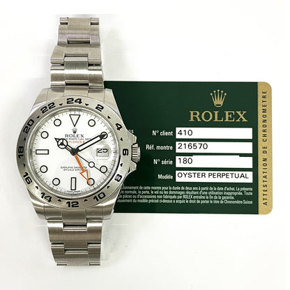 Rolex Explorer II White Dial 216570