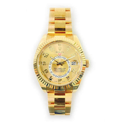 Rolex Sky-Dweller Champagne Arabic Dial 326938