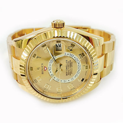 Rolex Sky-Dweller Champagne Arabic Dial 326938