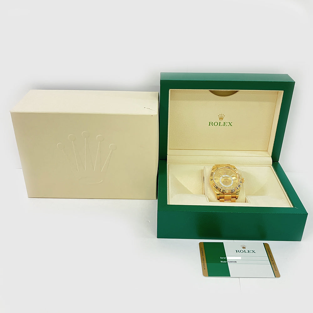 Rolex Sky-Dweller Champagne Arabic Dial 326938