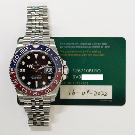 Rolex GMT-Master II "Pepsi" Dial 126710BLRO (2022)