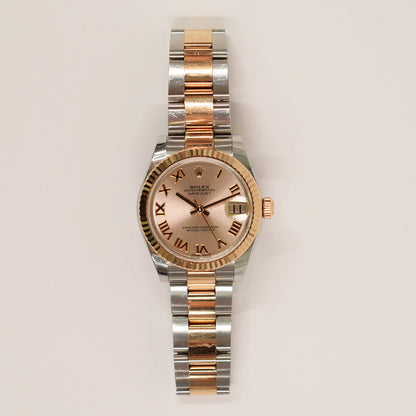 Rolex Datejust 31mm Pink Roman Dial 178271 (2018)